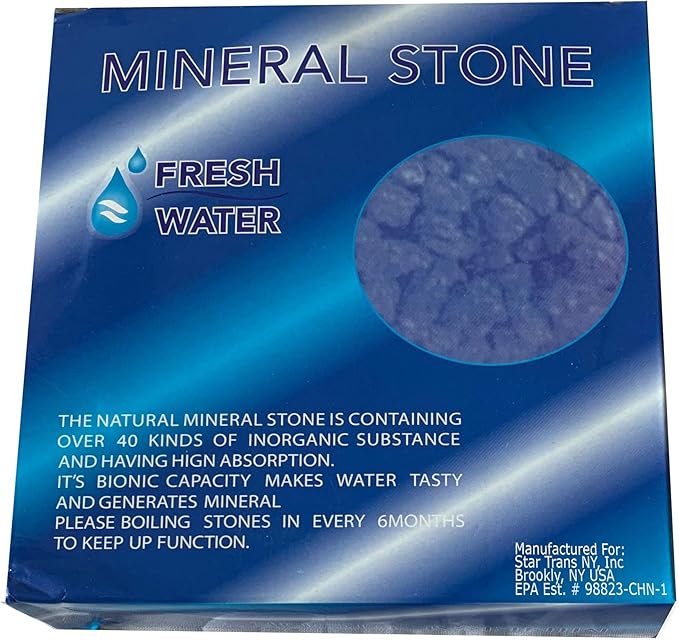 Alkaline Mineral Stone Case Replacement for Water Filter Systems WELL-MATCHED with MS-1, TWS-01 and AQ-107 Filters (Set of 3)