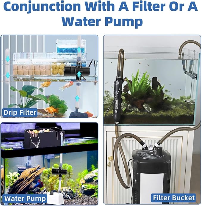 hygger Aquarium U-V Light with Timer, 360° Protective Shield Clean Light for Green Water Clean, Amphibian Aquarium Lamp Bulb for Freshwater Saltwater Fish Tank and Aquarium (7W, 30-70 Gallon)