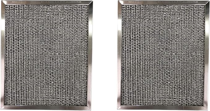 Filter Everything Replacement Aluminum Filters Compatible with Broan 97007696, Sears/Kenmore 50185, GC-7506 – 8-3/4” x 10-1/2” x 3/8” – 2-Pack