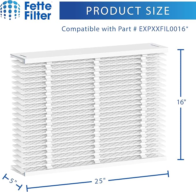 Fette Filter - Humidifier Filter replacement Compatible with Bryant/Carrier EXPXXFIL0016 - Pack of 1
