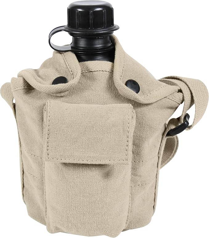 Rothco Vintage Canvas Carry-All Canteen Cover With Shoulder Strap