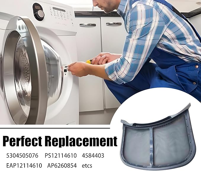 5304511512 Dryer Lint Filter Screen，Be Compatible with Electrolux Frigidaire Dryer,Replaces 5304505076 AP6260854 4584403 PS12114610 EAP12114610，Compatible with models EFME517SIW0, EFME517STT0 etc