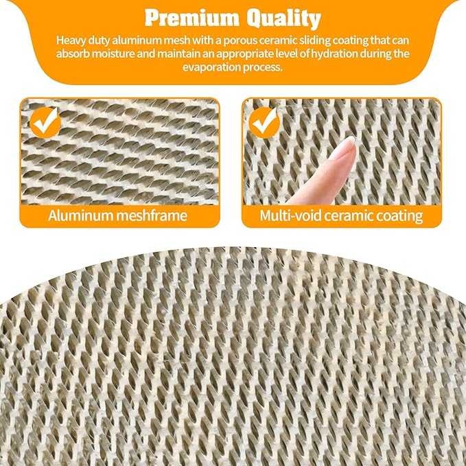 2Pack 35 Water Panel Humidifier Replacement Filter Made of Aluminum Mesh Compatible with AprilAire Whole-House Humidifier Models 300 350 360 560 560A 568 600 600A 600M 700 700A 700M 760 760A 768