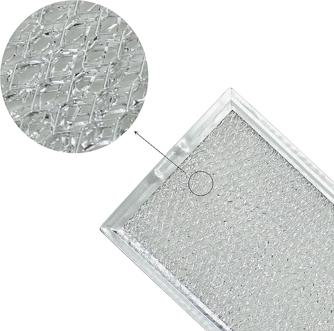 Microwave Grease Filter Replaces 5304464105 WB06X10608 Compatible GE Microwave Grease Filter 5.1" x 7.6" (2-Pack)