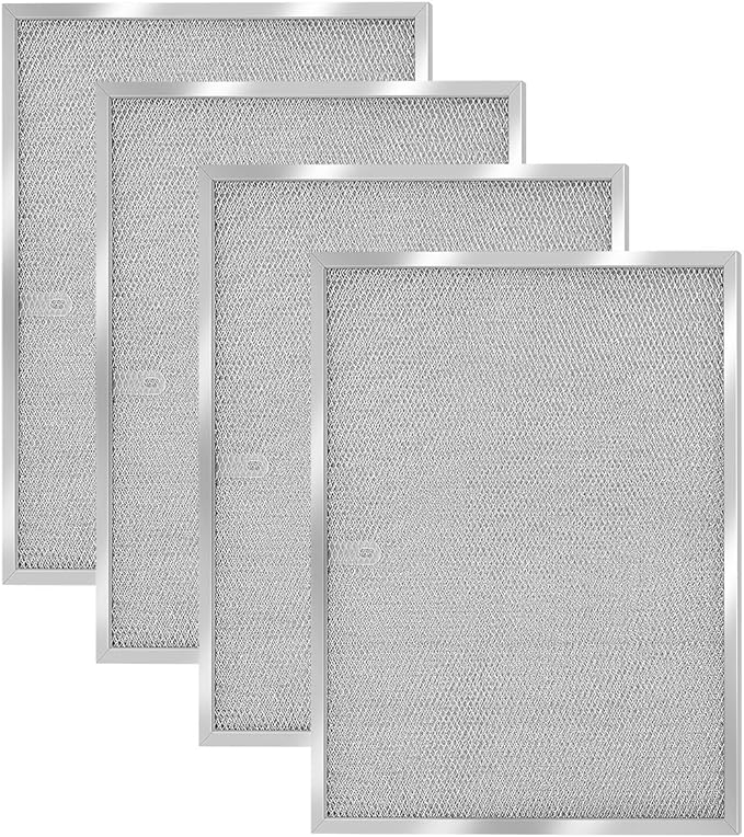 BPS1FA30 Range Hood Grease Filter 11-3/4" x 14-1/4" x 3/8" Compatible with Broan QS1 Nutone Allure WS1 QS2 30" Range Hood, Replaces 99010299 S99010299 S99010305 AP3378953 (4 Pack)