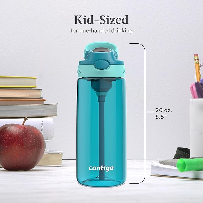 Contigo Aubrey Leak-Proof Spill-Proof Water Bottle 20oz Juniper Jade