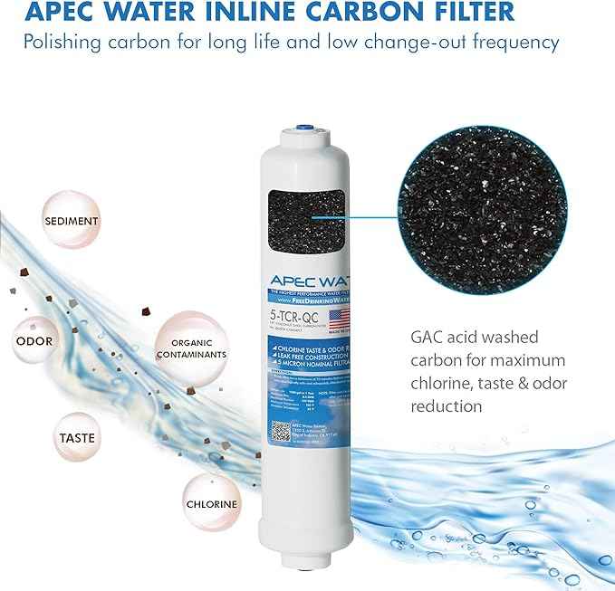 APEC Water Systems FILTER-MAX45 US Made 50 GPD Complete Replacement Set for Ultimate Series Reverse Osmosis Water Filter System Stage 1-5