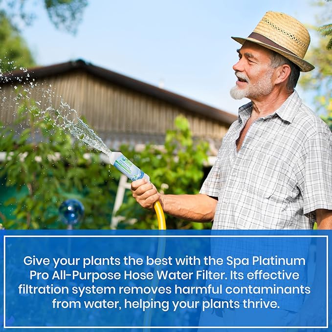 Spa Platinum Pro All Purpose Hose Water Filter for Pools, Spas, and RVs | High Performance Water Filtration System | Filters Up to 40,000 Gallons for Clean and Safe Water Use