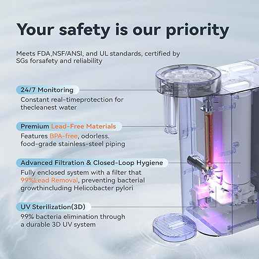 NatureFlow F40 SE Reverse Osmosis Water Filter Countertop with UV, Natural Remineralization,10-Stage RO Filtrations, 4:1 Pure to Drain, pH9 Alkaline Water Purifier,BPA Free,NSF/ANSI/UL/FDA