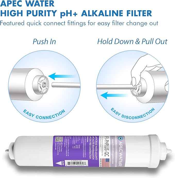 APEC 90 GPD Stage 1-3&6 Replacement Filter Set for ULTIMATE Series Alkaline Reverse Osmosis Water System (FILTER-SET-PH)