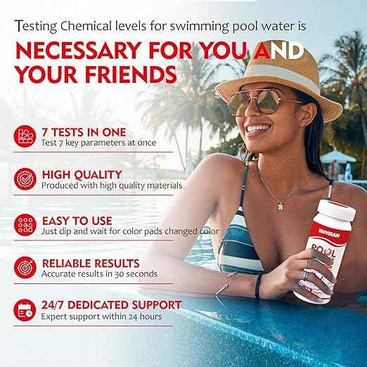 Hot Tub Test Strips, Spa Test Strips for Hot Tub-Reliable Pool Water Testing Kit for Chlorine, Bromine, pH, Hardness, Alkalinity and More,50 ct