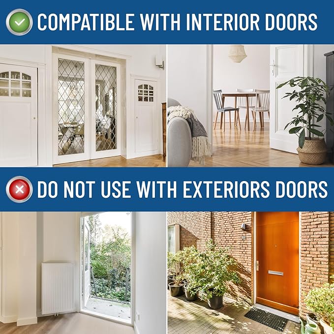 Everlasting Comfort Door Draft Stopper for Bottom of Door - Quick Install, Soundproofing, 2" Thick Foam Door Sweep for bottom of door, Blocks Cold Air & Noise, Fits 30"-36" W, Under Door Draft Stopper