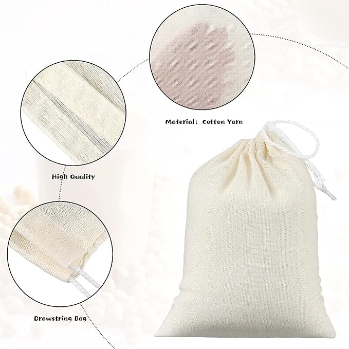 MyLifeUNIT Soup Bag, Soup Socks for Large Size 10" x 12", Set of 4