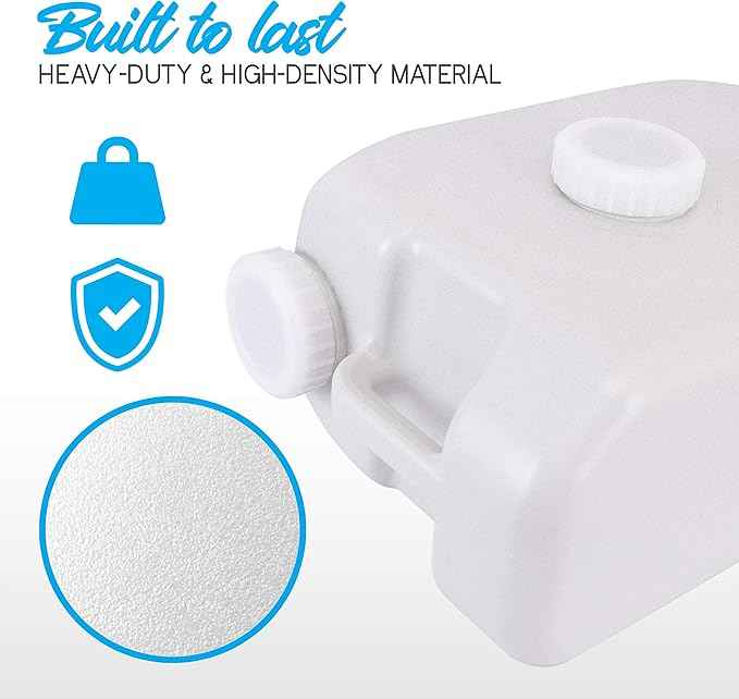 SereneLife 24L Compact Portable Water Tank - Non-toxic Water Container Reservoir W/Carry Handle - For Outdoor Social Events, Work Sites, Camping, Boating, Emergency Preparedness -SLCAWT20