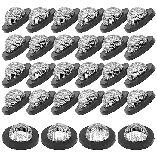 DFD 30 Pcs Hose Filter Washers, Stainless Steel Hose Washer, Garden Hose Screen Filter Fittings for 3/4 Inch Garden Hose Connector & 5/8" Washing Machine