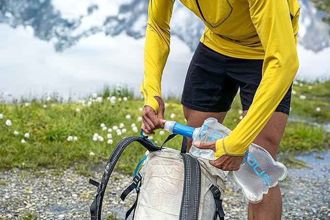 Platypus QuickDraw Ultralight 2 Liter Backpacking Water Filter System