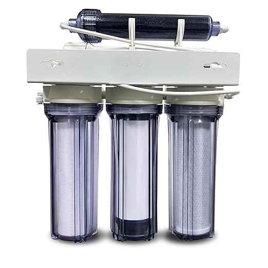 LiquaGen- 5 Stage Reverse Osmosis & Deionization (RODI) | Aquarium Reef Water Filter System - 75 GPD | Water Purifier for Fish Tank with Filter's Included