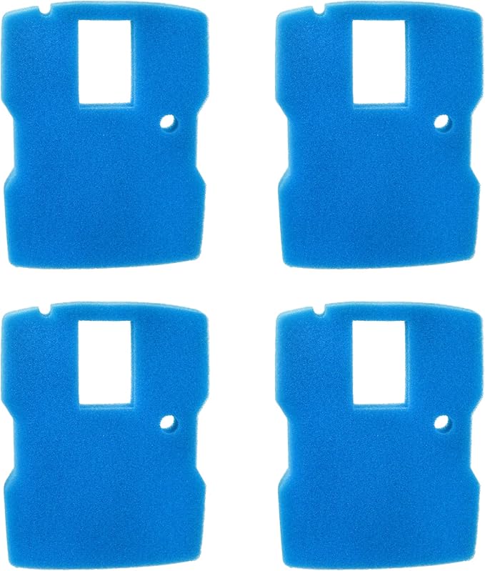 Pond Filter Pad Sponge Media Pad Replacement, for Sunsun 660 GPH Fountain Pump UV Sterilizer CUF-6000 Filter, for VIVOHOME 530/660 GPH Outdoor Pond Filter Pad 4 Pack