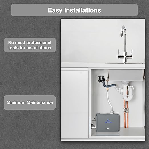 VP4 UV-C LED Ultraviolet Water Filter Purifier, Reduce up to 99.99% of Contaminants at Flow Rate 1.0GPM, Smart On/Off Switch, 12V DC for RV Boats Off-Grid Livings, Mercury Free