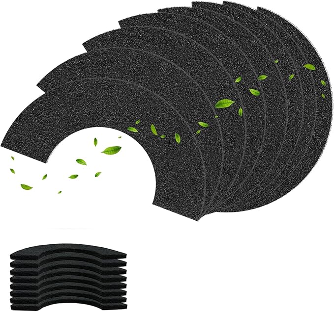 ULTRA GREEN 8-Pack Carbon Filters Compatible with Litter Robot 4 Thickened Replacement Filters for Cat Boxes LR4, to Absorb Pet Odors, Keeping The Home Fresh