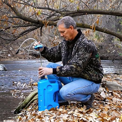 AquaBrick Water Purification System, Portable Water Filter for Camping, Best Survival Water Purifier for Emergency Drinking Water, Purifies Tap Water