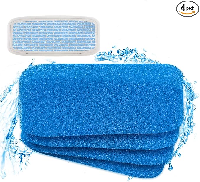 RV AC Filter Reusable, 12.875 x 5.5 RV Air Filters for Air Conditioner Vent, Washable AC Filter 4Pcs - AquaVibe