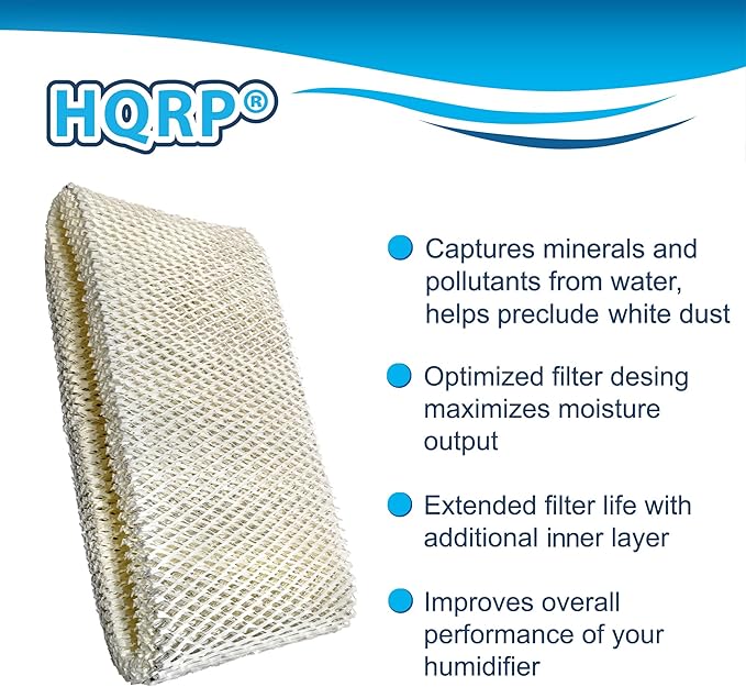 HQRP 30-Pack Wick Filter Compatible with Holmes Humidifier HM3500, HM3501, HM3600, HM3650, HM3656, HM3640, HM3641, HM3655, Replacement HWF75CS / HWF75 D / SF221 / HWF72 / HWF72R