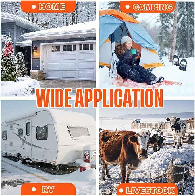 100FT Heated Water Hose for RV,Heated Drinking Water Hose,Lead and BPA Free,1/2"Inner Diameter,Temperatures Down to -47°F,Rv Accessories for Campers, Livestock, Agriculture