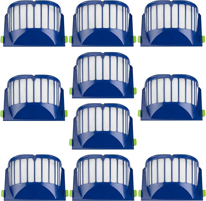 Funmit Aero Vac Filter Replacement parts for Roomba 500 & 600 Series 536 550 595 614 618 620 630 635 645 650 655 660 665 671 675 677 680 690 694 695 Vacuum Cleaner, 10 Pack - AquaVibe