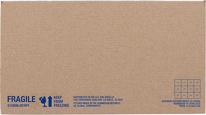 Brita Large 10 Cup Water Filter Pitcher, 1 BritaPlus Filter, Everyday, Clear (Package May Vary)