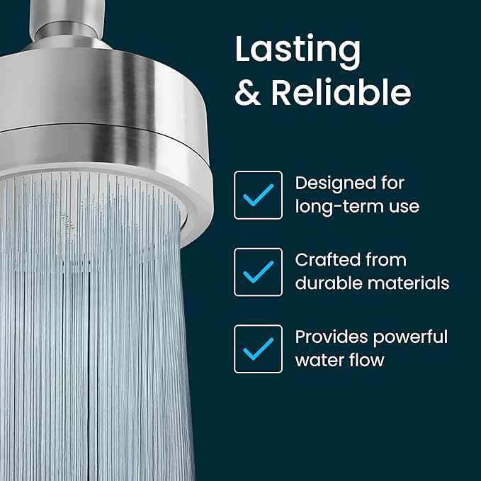 LAIFsolutions Swivel Shower Head for Vortex-Action Shower Filter – Advanced Purification with Copper-Zinc KDF for Hard Water – Reduces Chlorine & Heavy Metals – Revitalizes Skin & Hair (Sprayer)