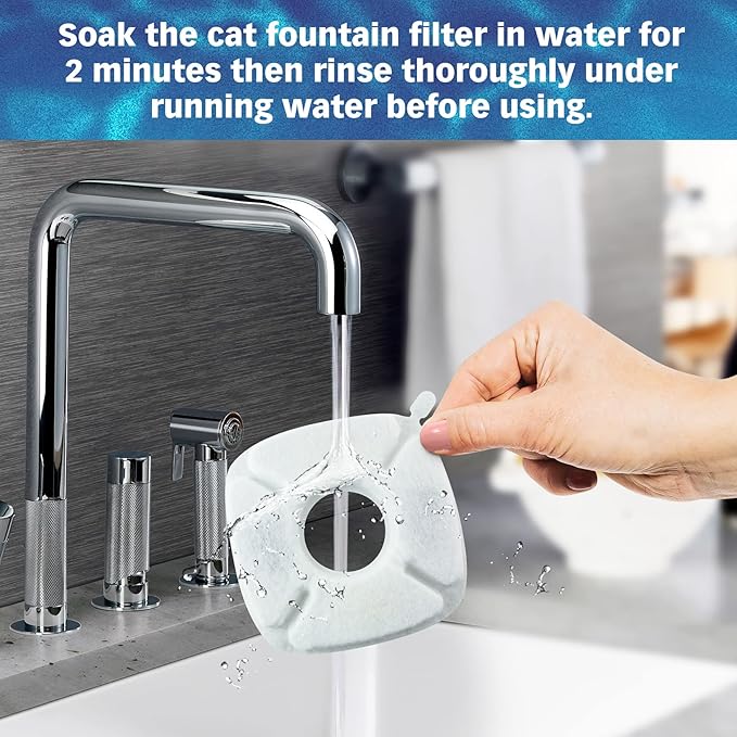 PET STANDARD Water Filters, Compatible with VEKEN® 95oz/2.8L Fountain, Pack of 12 - AquaVibe