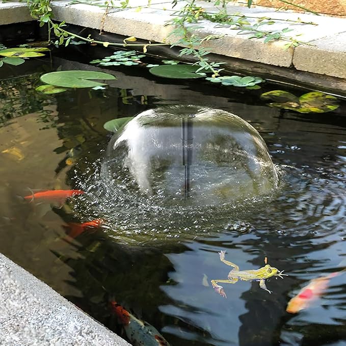 Biling Pond Filter with Fountain Pump Kits, 660GPH Koi Pond Filter with 40W Pond Pumps for Outdoor Ponds, Pond Fountain Kit for Garden Pond, Fish Tank, Water Feature - Corded Electric