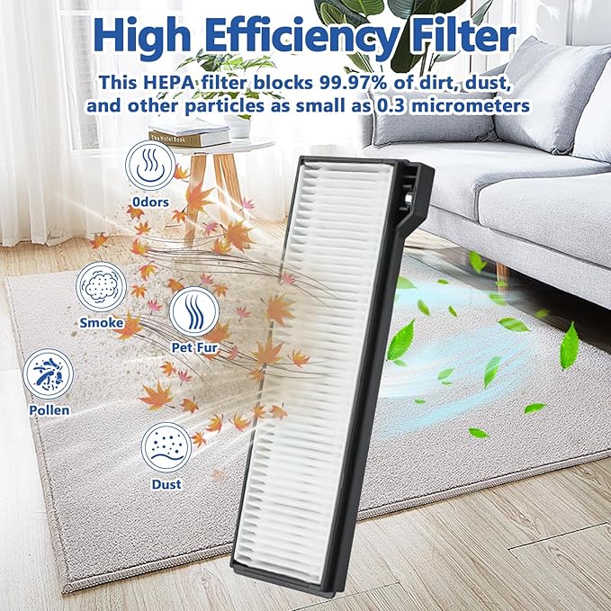 23 Pack X10 Pro Omni Replacement Parts for Eufy X10 Pro Omni Robot Vacuum, 1 Main Brush, 4 Hepa Filters, 4 Side Brushes, 6 Mop Pads, 6 Dust Bags, 1 Screwdriver 1 Cleaning Brush - AquaVibe