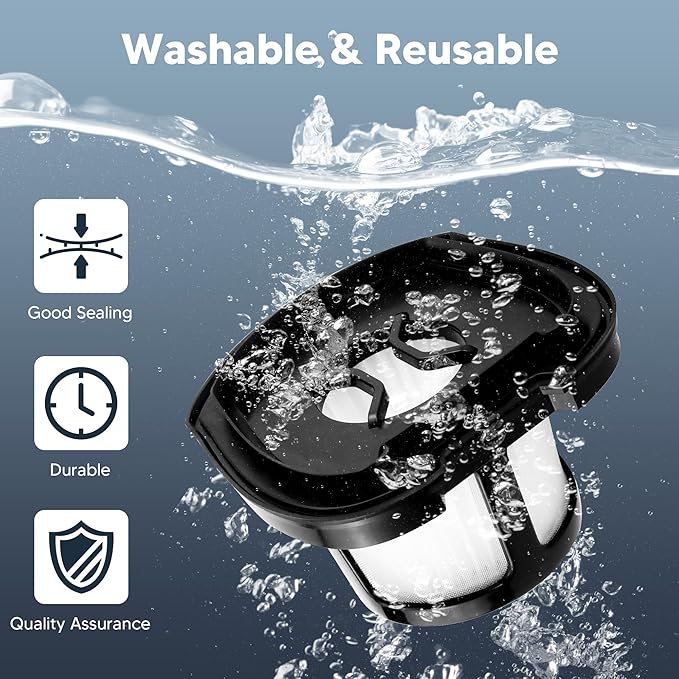 2284W 2390A Vacuum Replacement Filter for Bi-ssell Pet Hair Eraser Filter Hand Vacuum 2390 2389 2579, Compared to Part # 1614212 1614203 1614204 (2 Mesh Filter and 4 Foam Filter) - AquaVibe