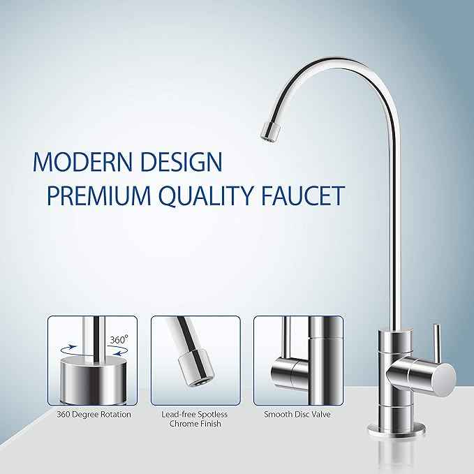 APEC Water Systems RO-QUICK90 Ultimate Supreme Compact Size with Quick Connect Easy Change Filters Undersink Reverse Osmosis System
