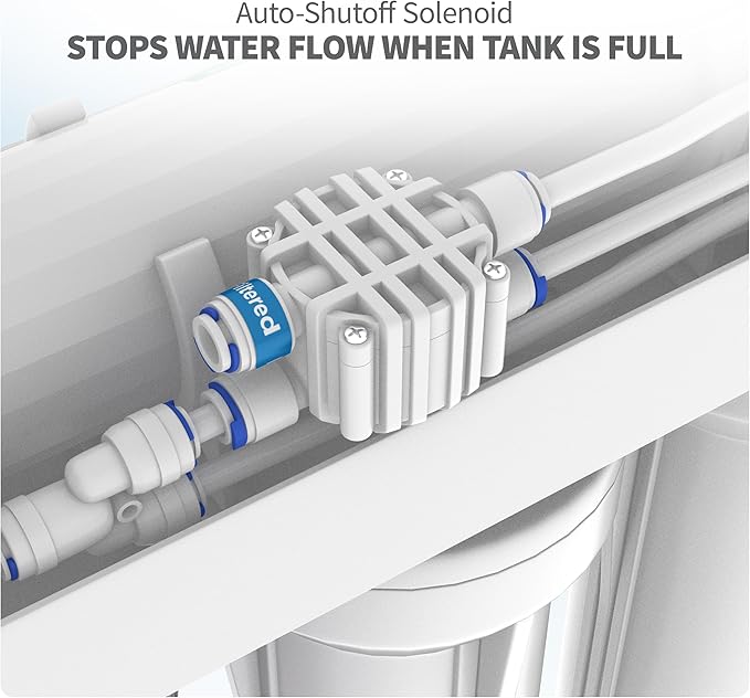 Aquatic Life 4-Stage Hydroponic Reverse Osmosis Water Filter System RO Filtration Unit, High Efficiency, 150 GPD - AquaVibe