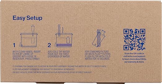 Brita UltraMax Large Water Dispenser with 1 BritaPlus Filter, 27 Cup, White (Package May Vary)