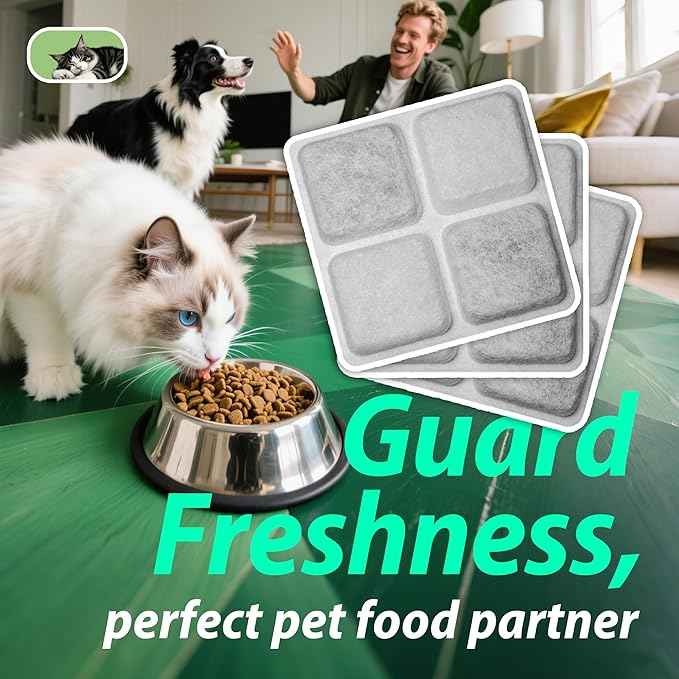 12-Pack Pet Food Desiccant Bag Replacement Compatible with PETLIBRO Automatic Cat & Dog Feeders, Keep Pet Food Dry & Fresh, Fits Model PLAF001, 002, 005, 006, 101, 103, 203 & 301