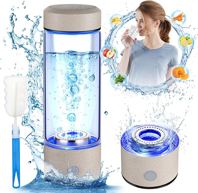 2026 Upgrade Hydrogen Water Bottle, Hydrogen Water Generator with Advanced SPE PEM Technology, 420ml(14OZ) Hydro Water Machine, Portable Water Ionizer for Office, Travel, Fitness & Everyday Hydration