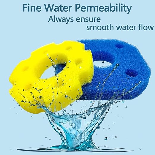 Replacement Sponge Filter Media Pad for Polar Aurora CPF-250, CPF-180, 10000L Pressure Pond Filters, Compatible with VIVOHOME/VIVOGROW 2380 GPH/2630 GPH, Goplus 10000 L/H Aquarium Filter Sponge Foam。