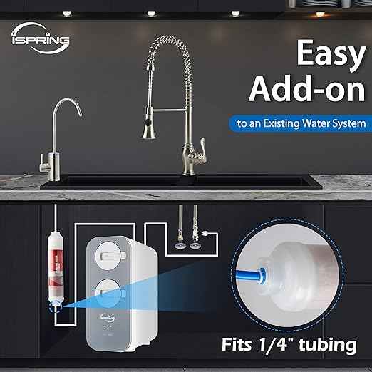 iSpring RCC7 75 GPD 5-Stage RO System & FA15 Alkaline Mineral Filter Cartridge Bundle