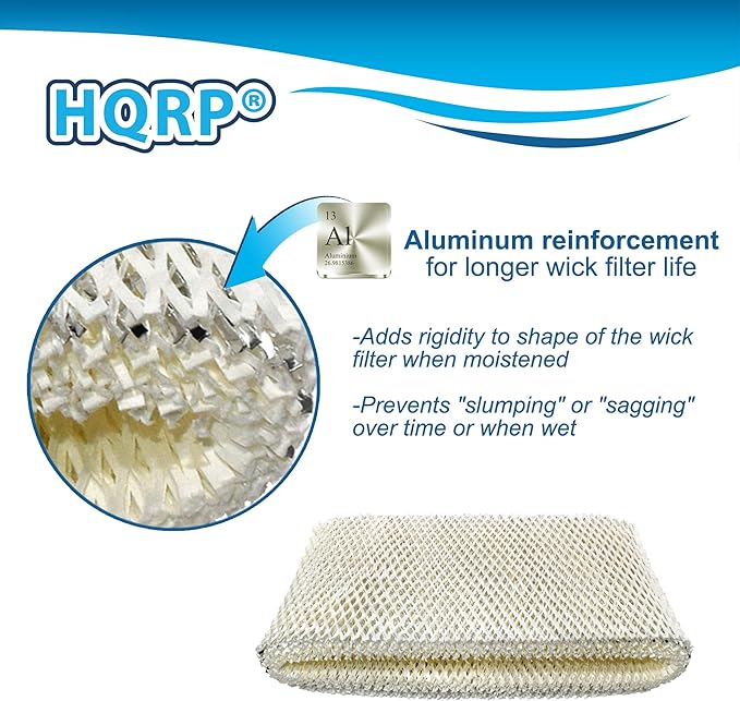 HQRP 30-Pack Wick Filter Compatible with Holmes Humidifier HM3500, HM3501, HM3600, HM3650, HM3656, HM3640, HM3641, HM3655, Replacement HWF75CS / HWF75 D / SF221 / HWF72 / HWF72R