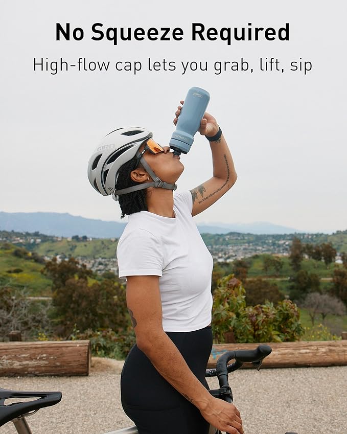 CamelBak Podium Steel Insulated Stainless Steel Bike Water Bottle Moss, 18oz