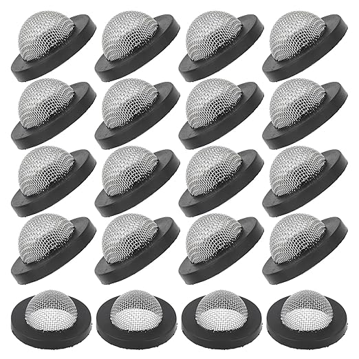 DFD 20 Pcs Hose Filter Washers, Stainless Steel Hose Washer, Garden Hose Screen Filter Fittings for 3/4 Inch Garden Hose Connector & 5/8" Washing Machine