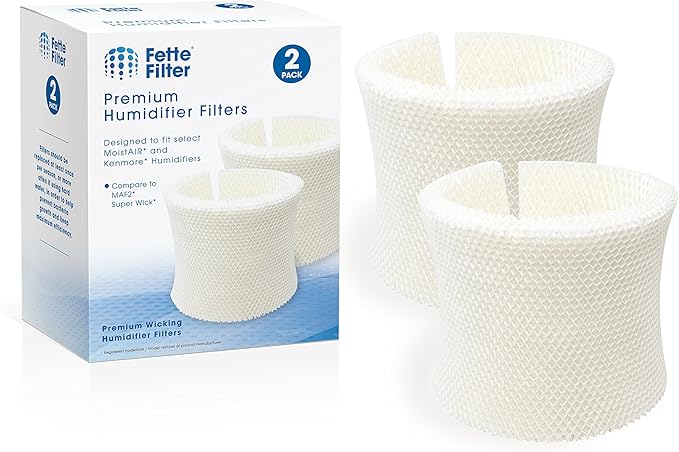 Fette Filter - MAF2 Humidifier Wicking Filter Compatible with Air-Care Essick Air Moist Air MA0800 MA08000 MA0600 MA0601& Kenmore 32-15508 15408 154080 (Pack of 2)