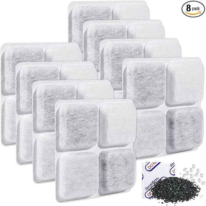 Pet Food Desiccant Bag Replacement Compatible with Petlibro Automatic Pet Feeder, PLAF001, PLAF002, PLAF101, PLAF005, PLAF006, Upgrade Packets Keep Pet Food Dry and Fresh 8 Pack