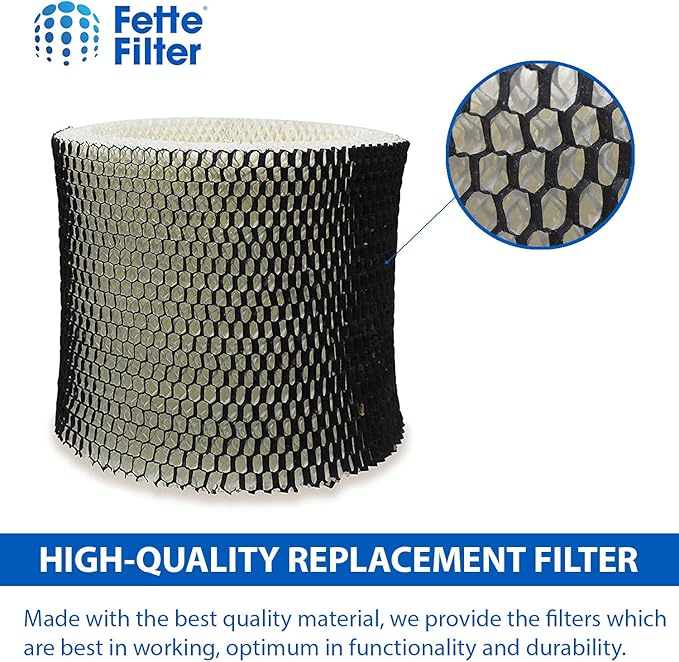 Fette Filter - Humidifier Wicking Filter Compatible with Holmes HWF65, HWF65PDQ-U - Filter C. (Pack of 6)
