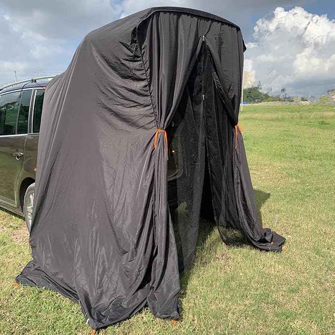 SUV Tent Van Camping Nomadic Camper Sleeping Take Shower or Change Clothes in Vehicle Water-Repellent and Lightweight Portable Bag Set up Size: L.W.H: 148x148x230 Centimeters