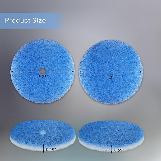 12 Pack RV Air Conditioner Filter - RV 5.25" Round Air Duct AC Filter MERV 8 Replacement for AC Vent (8 pcs without hole + 4 pcs with hole) - AquaVibe